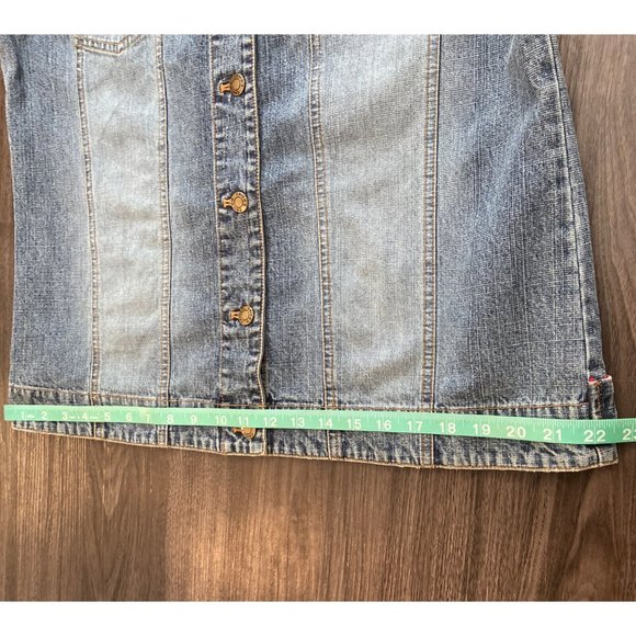 CHICO'S Design Womens Size 2 Embellished Geisha Beaded Embroidered Denim Jacket - Picture 9 of 14